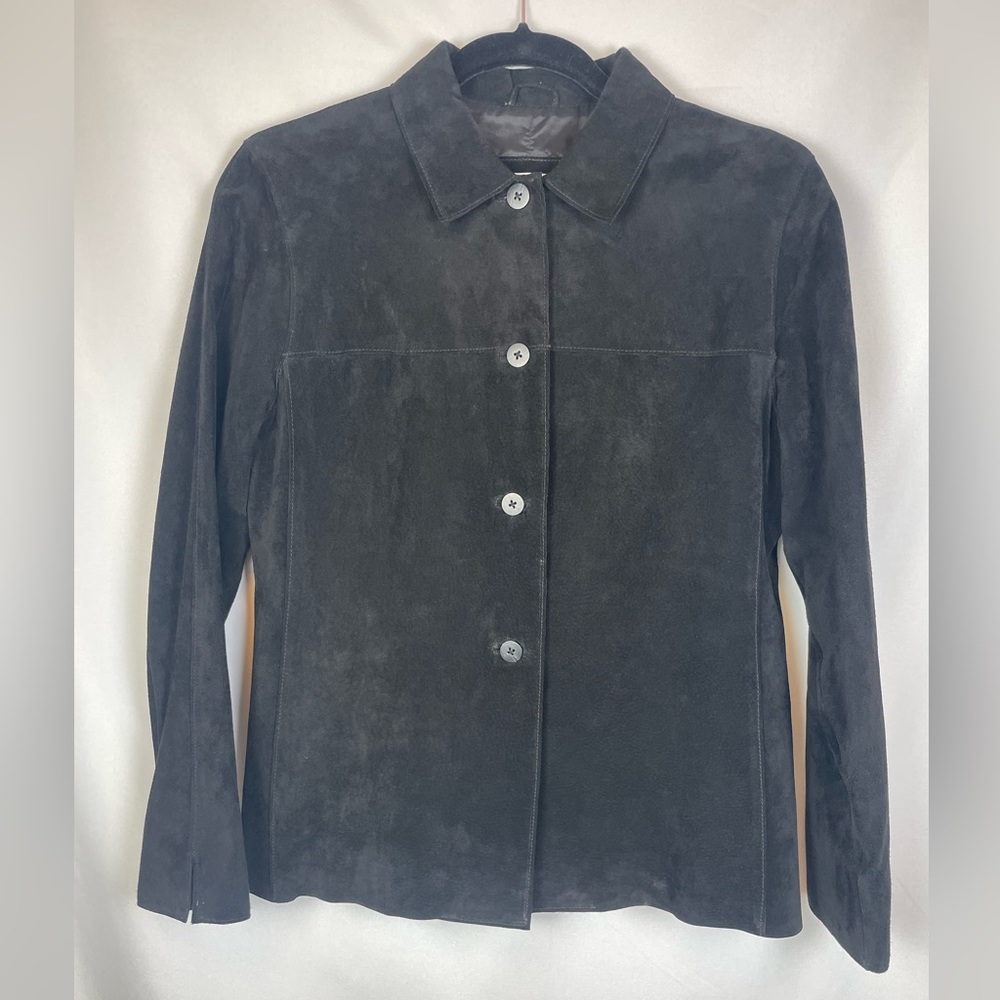 Lord & Taylor Black Suede Jacket